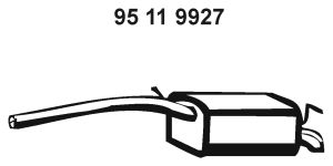 EBERSPÄCHER Глушитель выхлопных газов конечный 95 11 9927