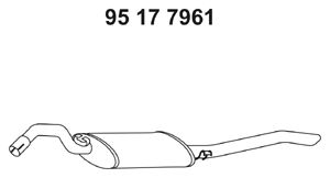 EBERSPÄCHER Глушитель выхлопных газов конечный 95 17 7961