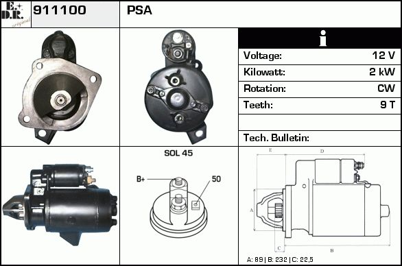 EDR Starter 911300