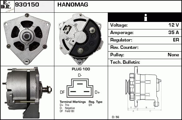 EDR Generaator 930177