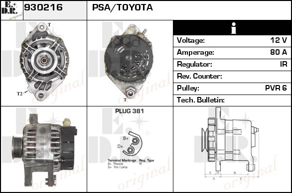 EDR Generaator 930241