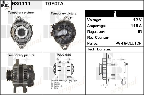 EDR Generaator 930431