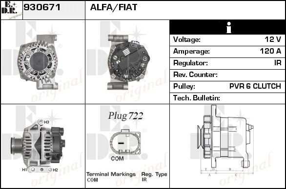 EDR Generaator 930698