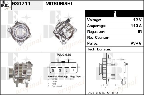 EDR Generaator 930732