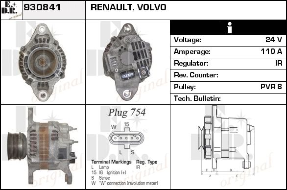 EDR Generaator 930857