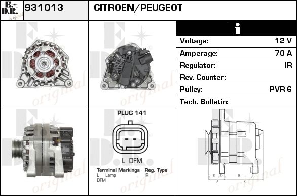 EDR Generaator 931059