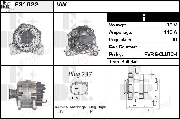 EDR Generaator 931061