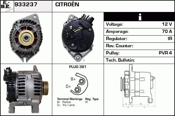 EDR Generaator 933264