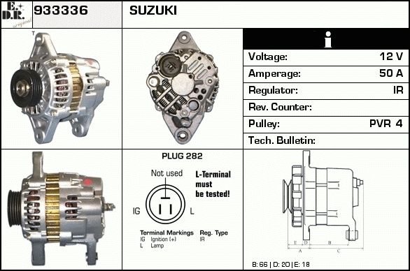 EDR Generaator 933353