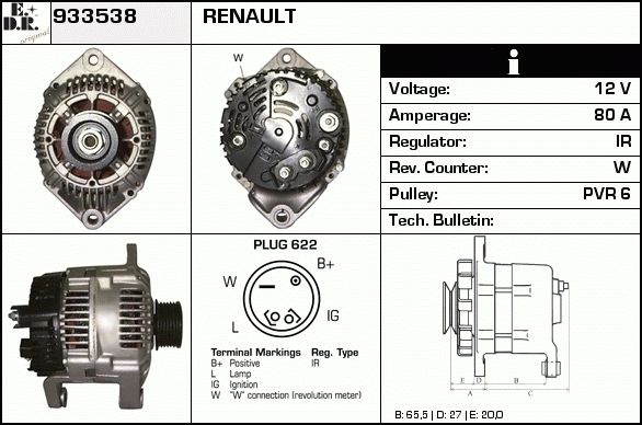 EDR Generaator 933573