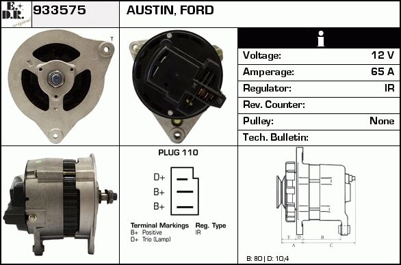 EDR Generaator 933613