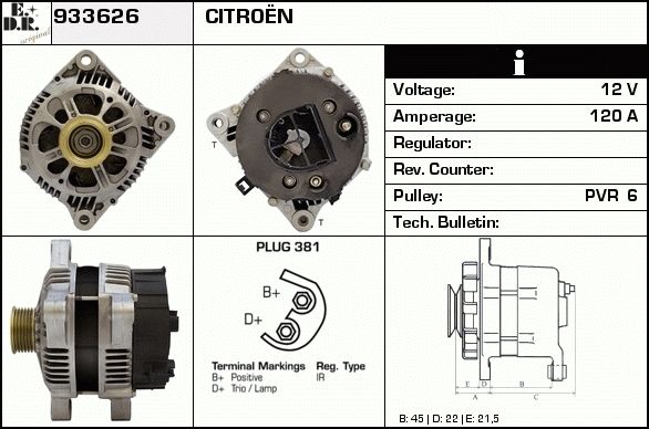 EDR Generaator 933655