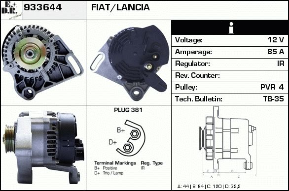 EDR Generaator 933668