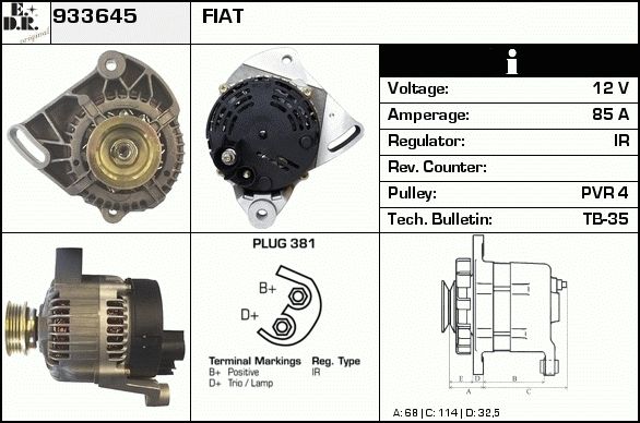 EDR Generaator 933675