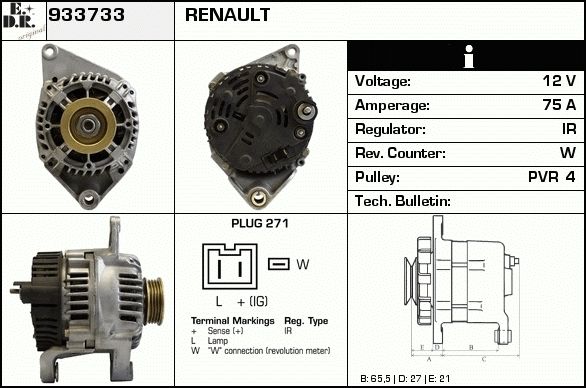 EDR Generaator 933763