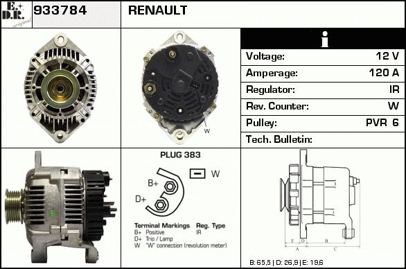 EDR Generaator 933820