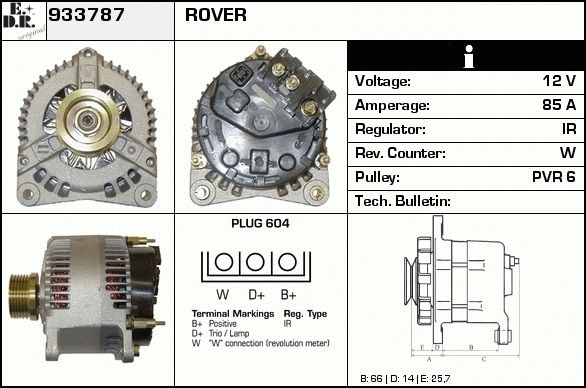 EDR Generaator 933823