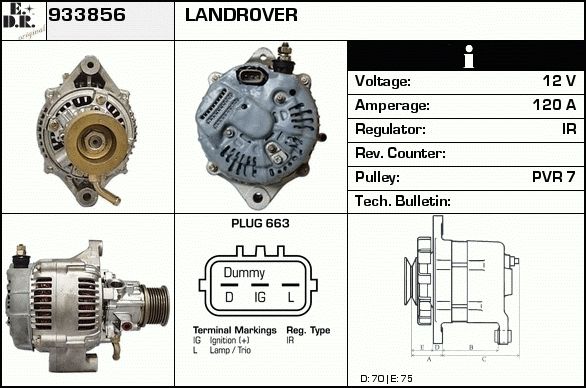 EDR Generaator 933889