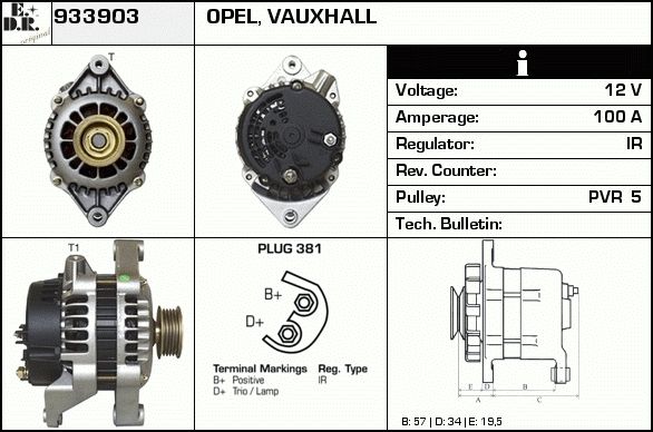 EDR Generaator 933939