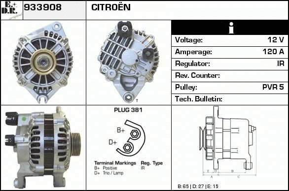 EDR Generaator 933947