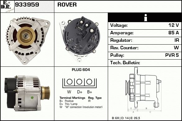 EDR Generaator 934035