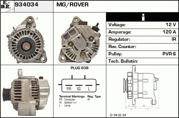 EDR Generaator 934067