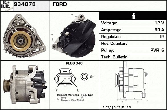 EDR Generaator 934119