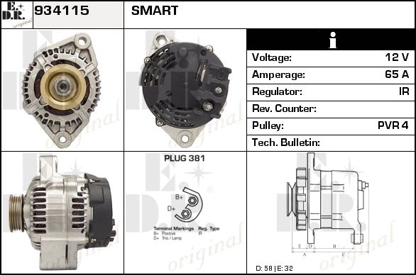 EDR Generaator 934147