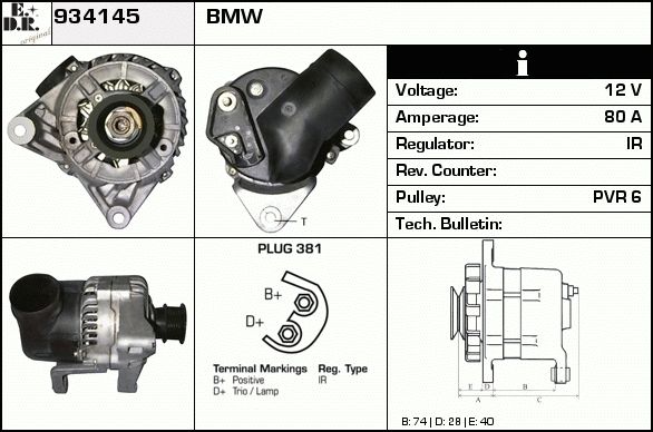 EDR Generaator 934169