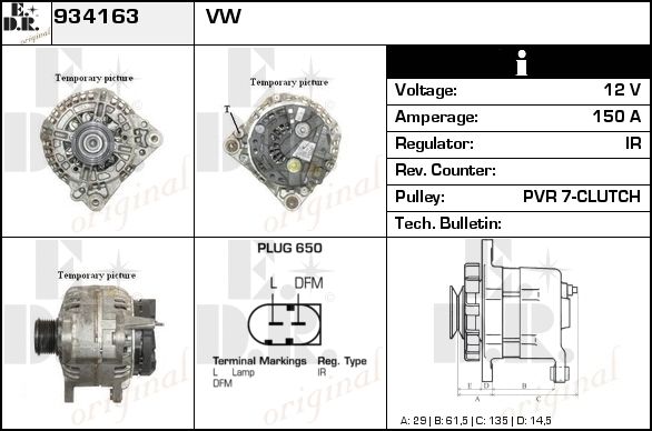 EDR Generaator 934198