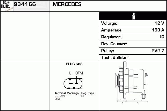 EDR Generaator 934203