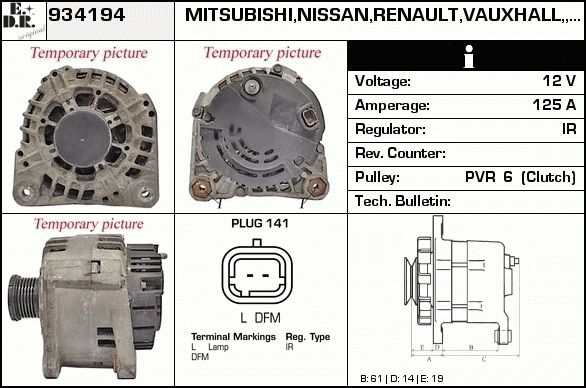 EDR Generaator 934233