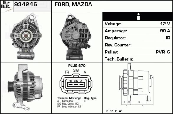 EDR Generaator 934283