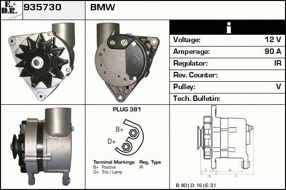 EDR Generaator 936251