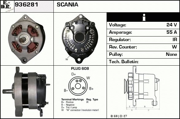 EDR Generaator 936671