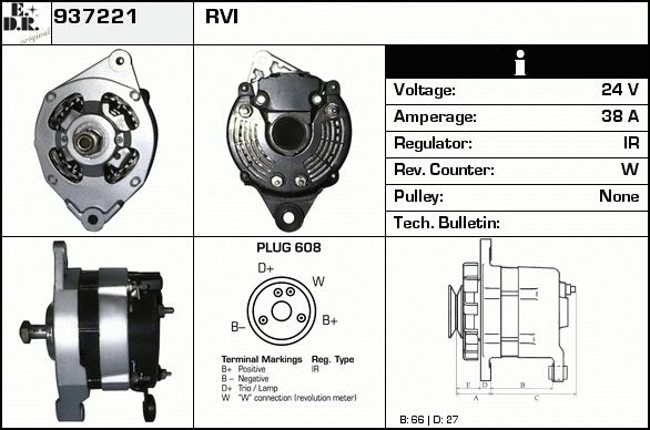 EDR Generaator 938170