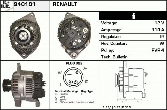 EDR Generaator 940850