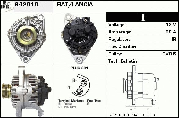 EDR Generaator 942630