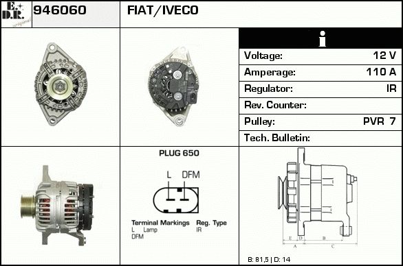 EDR Generaator 946610