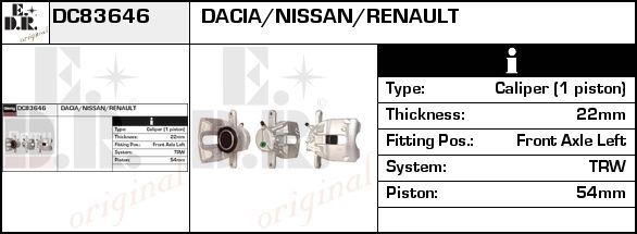 EDR Pidurisadul DC83732