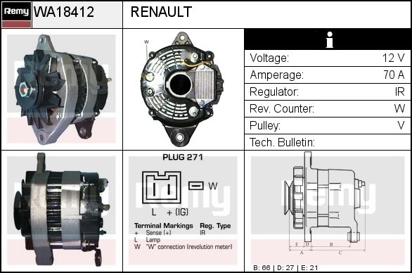 EDR Generaator WA27171