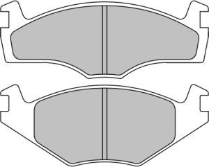 EEC Комплект тормозных колодок, дисковый тормоз BRP0435