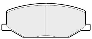 EEC Комплект тормозных колодок, дисковый тормоз BRP0468