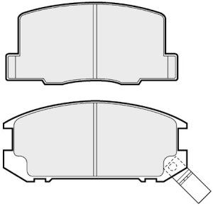 EEC Комплект тормозных колодок, дисковый тормоз BRP0499
