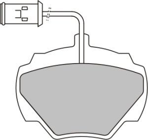 EEC Piduriklotsi komplekt,ketaspidur BRP0582