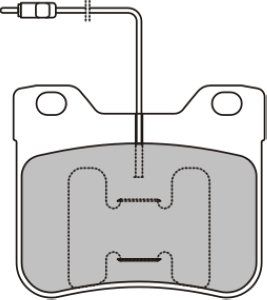 EEC Piduriklotsi komplekt,ketaspidur BRP0647