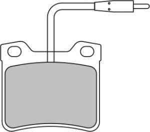 EEC Piduriklotsi komplekt,ketaspidur BRP0678