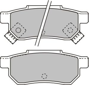 EEC Piduriklotsi komplekt,ketaspidur BRP0688