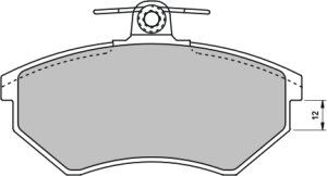 EEC Piduriklotsi komplekt,ketaspidur BRP0707