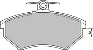 EEC Комплект тормозных колодок, дисковый тормоз BRP0708